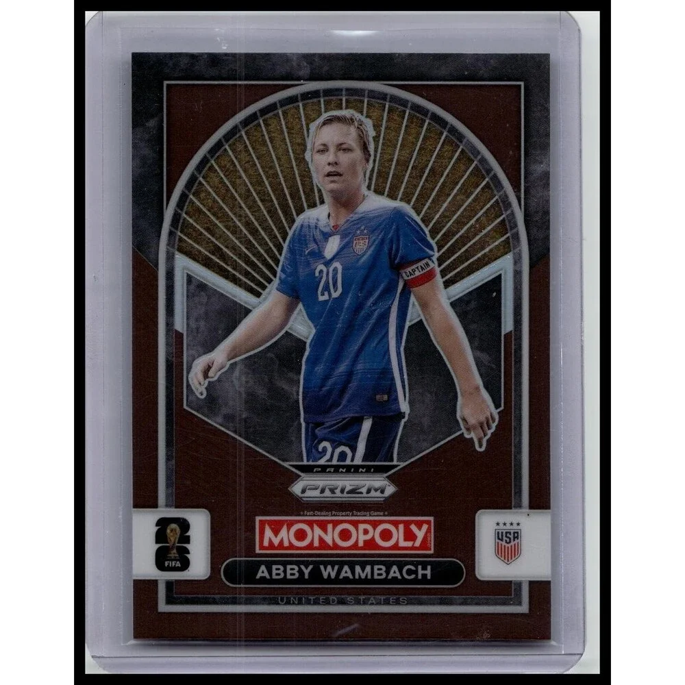 2026 Panini Prizm Monopoly World Cup Abby Wambach #92 USA Brown #/299